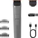Body Hair Trimmer for Men, Body Trimmer for Beard Sideburns Necklines Precision Trimming, Groin Ball Trimmer for Pubic Hair, Rechargeable Groomer, Shaver with USB-C, Replaceable Heads
