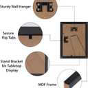 HORLIMER 5x7 Picture Frame Set of 15, Black Picture Frames Display 5 by 7 Photo for Wall or Tabletop
