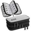 USB Flash Drive Case with Labels, Gifts for Men, USBs Case Organizer Holds 30 Pcs, USBs Storage Cases, USB Sticks Holder, Thumb Drive Cases, Fits for Samsung/Sandisk/Jump Drive, etc, Black