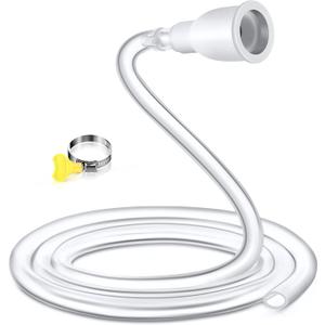 Frienda Faucet Hose Adapter for Sink, 6.1FT PVC Tube with Adjustable Faucet Connector, Hose Clamp & Zip Tie, Portable Water Transfer Accessories for Sink, Bucket, Outdoor Cleaning