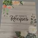Paper Junkie 3 Ring Binder for Recipes with 12 Divider Tabs, 2-Sided Pocket, and 2 Sets of Sticker Sheets (10 x 11.5 in) - Cookbook Binder