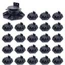 24 Packs Adjustable Deck Support Pedestal From 1-3/16'' to 2-3/4'' Deck Foundation Support Base Black