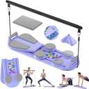 Pilates Reformer, Foldable Pilates Board, 7-in-1 Multi-Function Pilates Equipment, Home Pilates Set, Full Body Workout, Universal Portable Gym Equipment for Core Strength and Pilates Training (Purple)