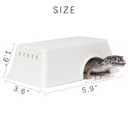 CRITTZOO Snake Hide, Leopard Gecko Tank Accessories for Reptile Ball Python Crested Gecko Lizard Bearded Dragon - WhiteHideXL