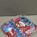 Disney Stitch Christmas Family Matching Snow Sweater Funny Holiday Long Sleeve Crew Neck Pullover Tops Festival Party Sets (8-9 Years, Red)