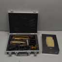 PRO Cordless Hair Clipper + Hair Trimmer for Mens and Barbers +Shaver with Sharp Blades, Cord/Cordless Electric Razor for Mens Gold