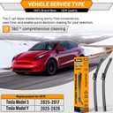 AUTOBOO 26"+19" Windshield Wipers Replacement for Tesla Model 3 2017 2018 2019 2020 2021 2022 2023 2024 2025 Model Y 2020 2021 2022 2023-2025 -Original Factory Quality (Pack of 2)
