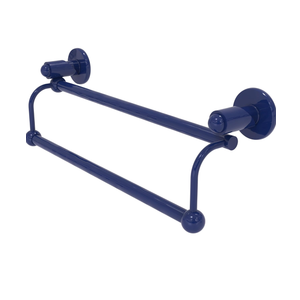 Allied Brass SH-72/36-MBL 36 Inch Double Towel Bar, Mediterranean Blue