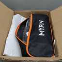 MYPIN Camper Wheel Chock Stabilizer, 2 Sets for RV Travel Trailer, with 8 Reflective Strips, Heavy Duty X-Shaped RV Stabilizer Wheel Chock Anti-Move Tire Wheel Chock