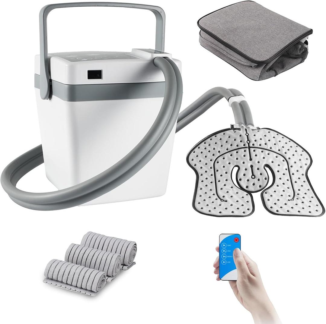 YOUKADA Premium Portable Cold Therapy Machine with Carry Bag  4 Modes for Knee, Shoulder & Joint Pain Relief  Ideal for Athletes, Post-Surgery Recovery & Chronic Pain