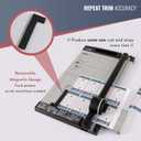 Carl, Professional Rotary Paper Trimmer 15-inch, 15 Sheet Cutting Capacity, Black and Silver