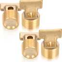 4 Pcs Boat Drain Plugs 1/2" NPT Solid Brass Drain Plugs Commonly Used in Boat Hulls Solid Brass Hull Spare Garboard Plug