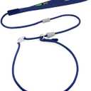 Slip Leads for Dogs,Top Speed Training Dog Leash,2-in-1 Slip Collar Dog Training Lead & Collar,4ft Thin Slip Lead,Small Medium or Large Dogs(Blue1.2M Long)