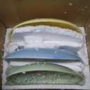 Bico Pastel Color Bunny Stoneware Salad Plates Set, Microwave & Dishwasher Safe, for Easter, Spring
