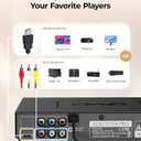 DVD Players for TV with HDMI, DVD Players that Play All Regions, Simple DVD Player for Elderly, CD Player for Home Stereo System, Included HDMI and RCA Cable, 10ft HDMICable
