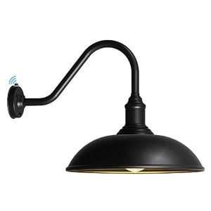 DENGNBJ 21 Inch Large Outdoor Barn Light Dusk to Dawn with Extended Arm Gooseneck Light - Waterproof and Rust Resistant Wall Mount Exterior Light Fixture for Farmhouse, Garage, Porch.