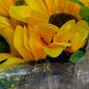 Dolicer Sunflower Wreath, 15.7 Inch Hanging Wreath, Yellow, Realistic Flowers, Spring/Summer, Wedding/Birthday Decor