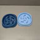 MateeyLife Small Slow Feeder Cat Bowls 2PCS, Anti-Choking Puzzle Cat Food Bowls, Anti-Slip Interactive Dog Feeding Slow Down Eating, Bloat Stop Maze Dishes Dog Feeder for Small Breeds 1 Cup (A-LightBlue&DarkBlue)