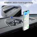 Metal Phone Mount for 2023+ Ford F 250 350 450 2023+ Super Duty Shakeproof Dash Mount Holder Cool Ford Accessory