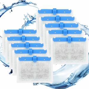 10 Pack Small Replacement Filters Cartridges withQuietFlow,Replacement Filter Cartridges with QuietFlow with More Activated Carbon,for Minibow Aquarium Filters Size 1/2.5/5 Gallon