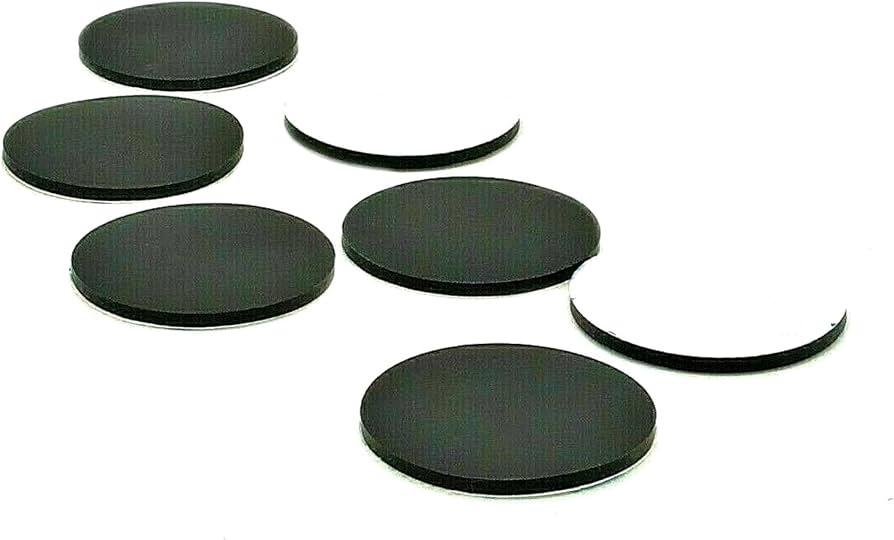 18 Pcs Circular Black Non-Slip Self Adhesive Rubber Feet Pads Protectors Furniture for Cabinets Small Appliances Electronics Picture Frames Furniture Drawers Cupboards