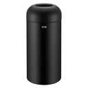 Upella 71 Liter / 18.8 Gallon Commercial Open Top Trash Can, Big Capacity, Brushed Stainless Steel (Black)