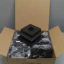 VOLISUN Solar Post Cap Lights: 8 - Pack Outdoor Deck Post Cap Lights Black for Dock Fence Waterproof 2 Color Modes,4x4/6x6 Wooden/Vinyl Posts