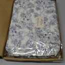 Makeup Bag,Quilted Cosmetic Bags,Large Floral Make Up Organize bag,Makeup Bag Set for Women,Flower Travel Toiletry Bag (Blue)