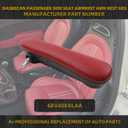 Dasbecan Front Right Side Seat Armrest Compatible with Fiat 500 2016 2017 2018 2019 Passenger Adjustable Arm Rest Elbow Support Pad Replace# 6BV48KRLAA,Red