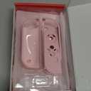 PlayVital Upgraded Dockable Case Grip Cover for Nintendo Switch, Ergonomic Protective Case for Nintendo Switch, Separable Protector Hard Shell for Joycon - Peach Blossom Pink