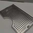 Beer Drip Tray, Beer Tap Drip Tray, Beer Keg Drip Tray, Easy to Clean Highly Polished Surface Drip Tray, Beer Tap Drip Tray with Non Slip Rubber pad 11.96 x 7.05 x 1.02 inches