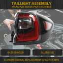 Dasbecan Tail Light Assembly LED Compatible With 2020-2024 Subaru Outback Taillight Rear Lamp Right Passenger Side 84201AN02B