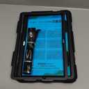 SEYMAC stock Case for Samsung Galaxy Tab A9+ Plus 11'', Full-Body Drop Protection Case with Screen Protector Pencil Holder [360 Rotating Hand Strap] &Stand, Black
