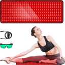 Red Light Therapy for Body, 31.5" * 11.8" Red Light Therapy Pad, Dual Chip Grade 360 LEDs 660nm & 850nm Infrared Light Therapy for Body Back Waist Shoulder Knee Joint Pain Relief, Gift for Women Men