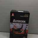 Astercook Knife Set, 15 Pieces Kitchen Knife Sets with Block and Built-in Knife Sharpener, German Stainless Steel Handle One-Piece Design Knives Block Set Dishwasher Safe, Black