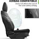 Custom Ford Bronco Car Seat Covers Fit for 2021-2026,Wear-Resistant Faux Leather Full Coverage Automotive Seat Cover ,Full Set W/ Rear Cup Holder,Fit for Ford Bronco 4 Door SUV(Black-Carbon Fiber )