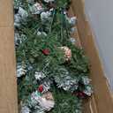 6ft Pre-lit Artificial Christmas Tree Slim Artificial Xmas Tree with 300 LED Light, 1 Ct, CM25010US-M