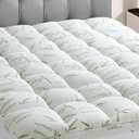 4 Inch Mattress Topper Full Size Memory Foam Bamboo Pillow Top Back Pain