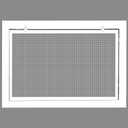 HVAC Premium 26" x 16" Cube Core Eggcrate Return Air Filter Grille for 1" Filter - Aluminum - White [Outer Dimensions: 28.5" x 18.5]