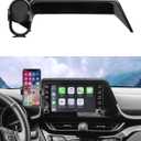 Autorder Custom Fit for Car Phone Holder 2019-2022 Toyota C-HR CHR Accessories Phone Mount with Dash Organizer 8" Screen Cell Phone Automobile Cradles Hands-Free 360 Degree Rotation