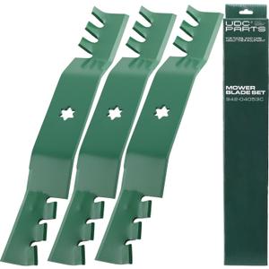 UDC Parts 942-04053C Mower Blades Replacement for Cub Cadet 50 Inch 6 Point Star RZT 50 LTX1050VT LTX1050KH i1050 Troy Bilt 50" Mustang XP 742-04053A 942-04053A 742-04053C / Gator Mulching 3 Pack