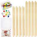 2 x Nyuemystory 8 PCS Needlepoint Stretcher Bars 2 Sizes (6 & 8 Inch) Wooden, Includes 3 PCS Canvas & 1 Box Tacks for Embroidery Cross Stitch Needlework Crafts