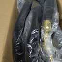 4 Pack Stanchions Post with Velvet Rope, Crowd Control Stanchions, Queue Pole for for Movie Theater, Party Supplies(Black)