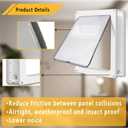 Large Dog Door, Magnetic Door for Pets up to 100 lb, 16.9" 13.9" Doggie Door, Suitable for Interior & Exterior Doors