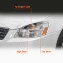 for 2005-2006 Nissan Altima Headlights Assembly Chrome Pair | OE 26060ZB525/26010ZB525, Halogen, W/O bulbs, amber reflector, IP67 Waterproof, Plug & Play
