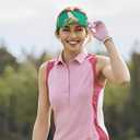 Potato Sport Sun Visor Hat Adjustable Summer Outdoor Travel Beach Ball Cap Empty Top Baseball Cap for Men Women (Green)