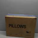 Goose Feathers Down Pillows, Pillows Standard Size Set of 2, Cotton Cover, Gusseted Hotel Collection Bed Pillow for Back, Stomach or Side Sleepers