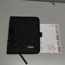 Adjustable Bible Cover with 75 Bible Tabs - Bible Cover Case for Women，Waterproof, Washable Quilted Bible Case，Reusable Christian Gifts for Women (Black, S)