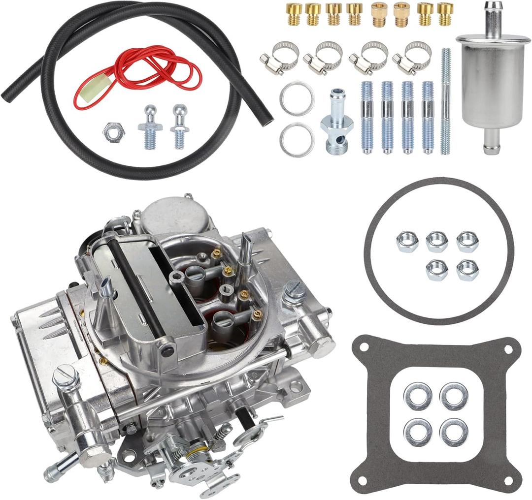 BR-67270 Carburetor 600 CFM 4150 Model 4 Barrel Single Fuel Inlet Compatible with Holley Quick Fuel Brawler Corvette Dodge Ford Buick GMC Chrysler Vacuum Secondary Electric Choke
