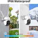 Wired Security Camera Outdoor with AI,5G/2.4G WiFi Camera for Home Security,2K&360° PTZ Camera,911 Call for AI,IP66 Waterproof,Motion Detection,US Cloud APP&TF Card,Support Alexa